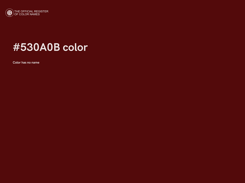 #530A0B color image