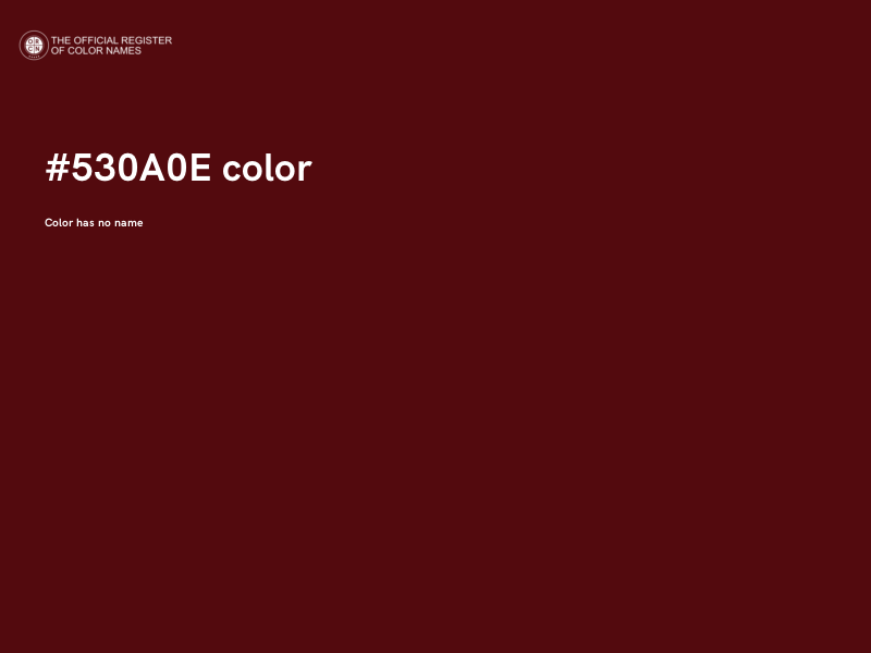 #530A0E color image