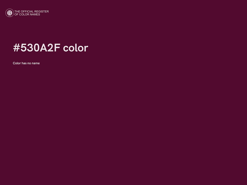 #530A2F color image