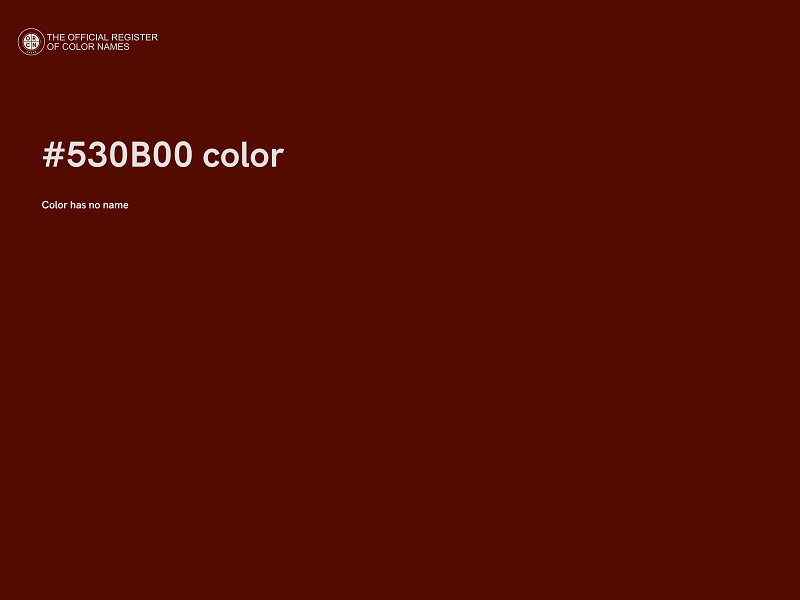 #530B00 color image