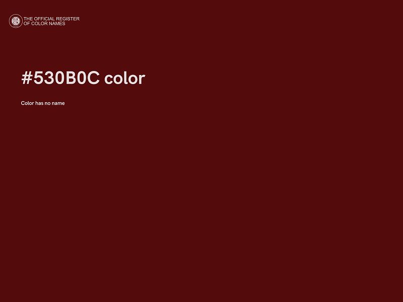 #530B0C color image