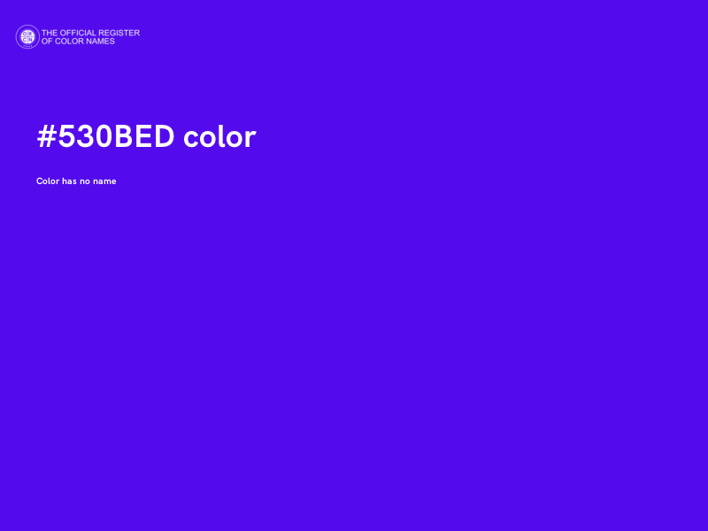 #530BED color image