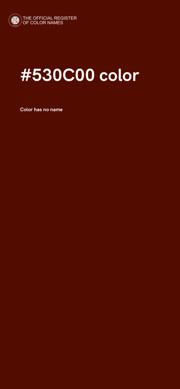 #530C00 color image