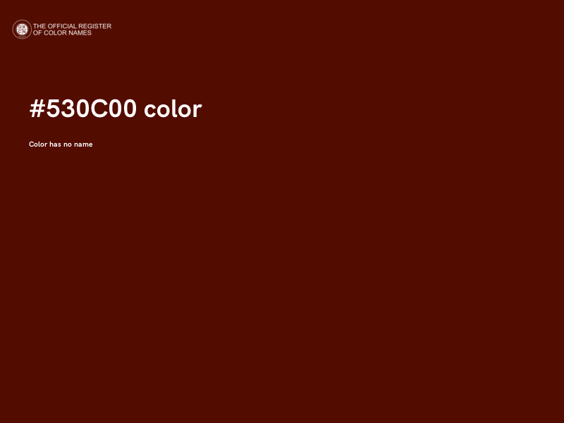 #530C00 color image