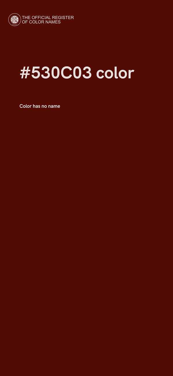 #530C03 color image