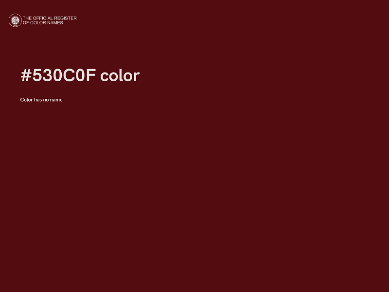 #530C0F color image