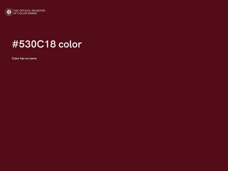 #530C18 color image