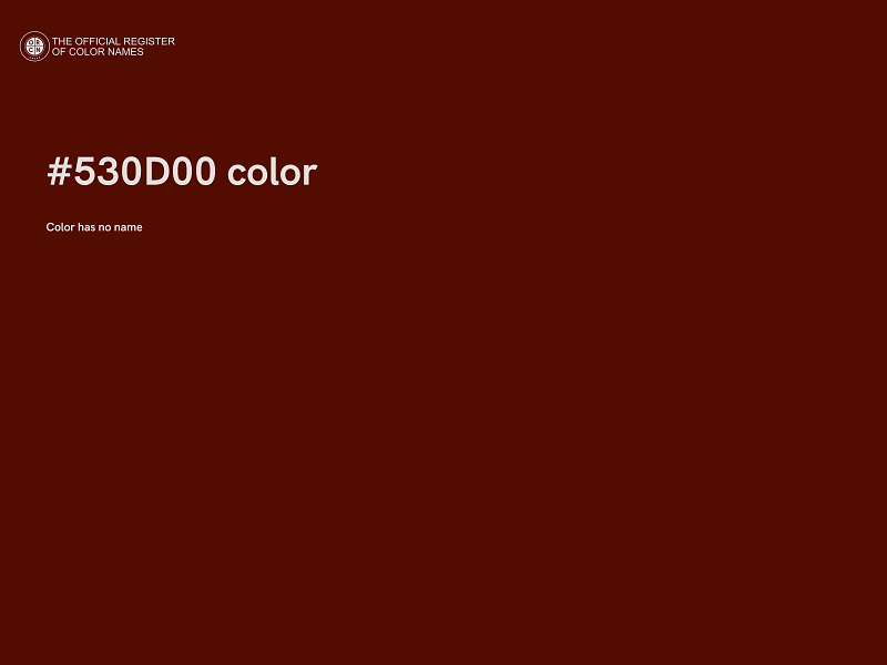 #530D00 color image