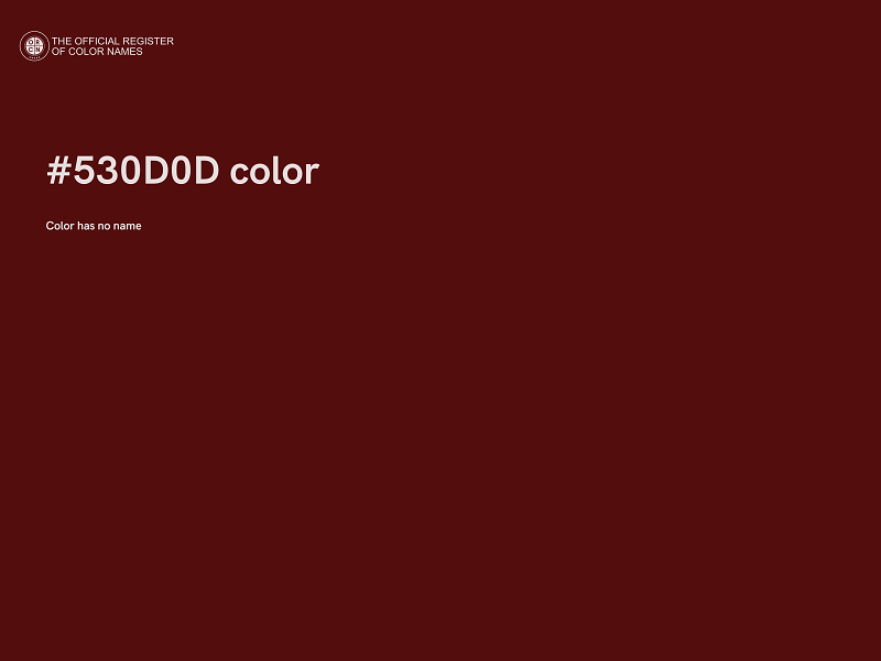 #530D0D color image