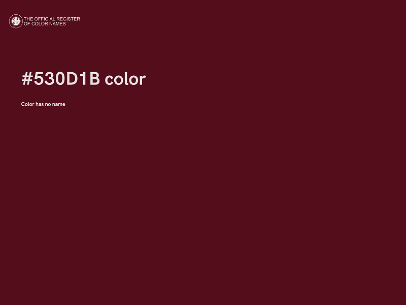 #530D1B color image