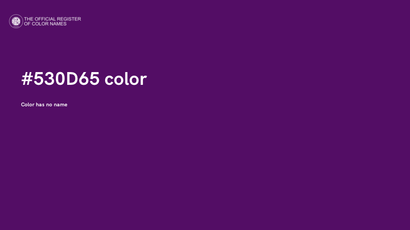 #530D65 color image