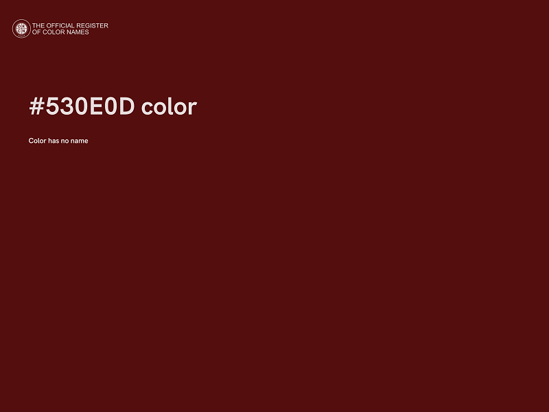 #530E0D color image