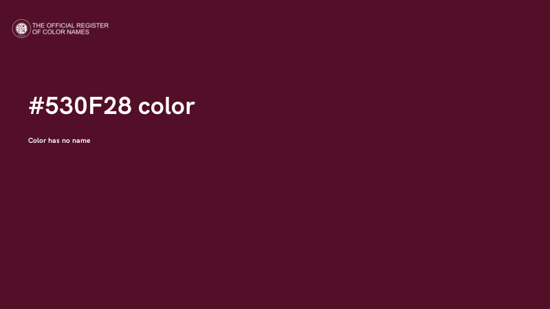 #530F28 color image