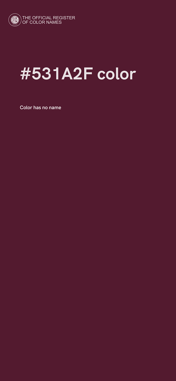 #531A2F color image