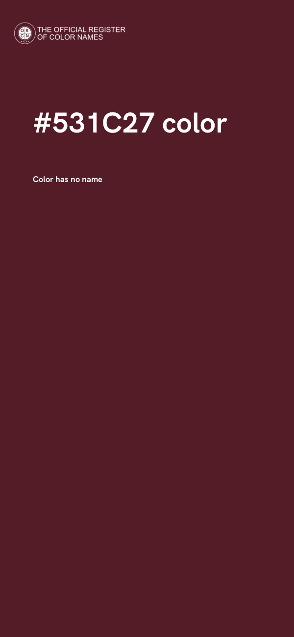 #531C27 color image