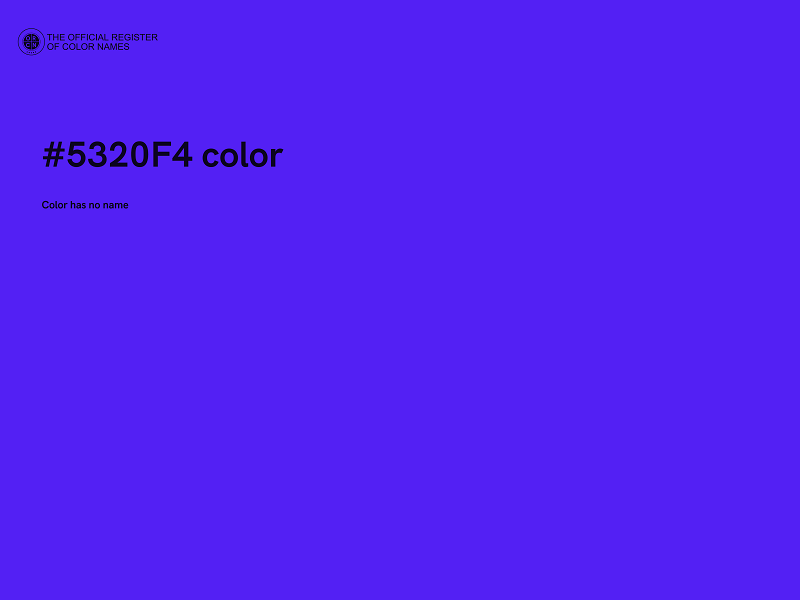 #5320F4 color image