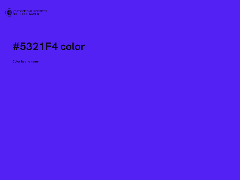 #5321F4 color image