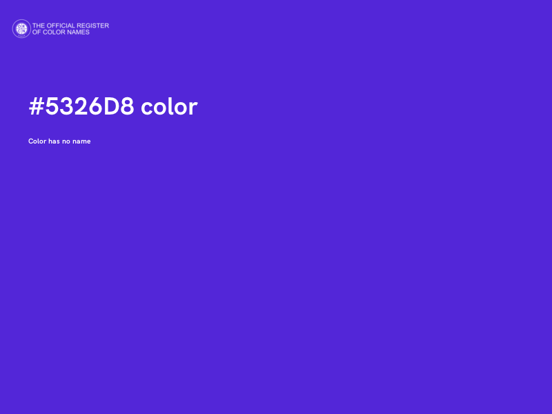#5326D8 color image