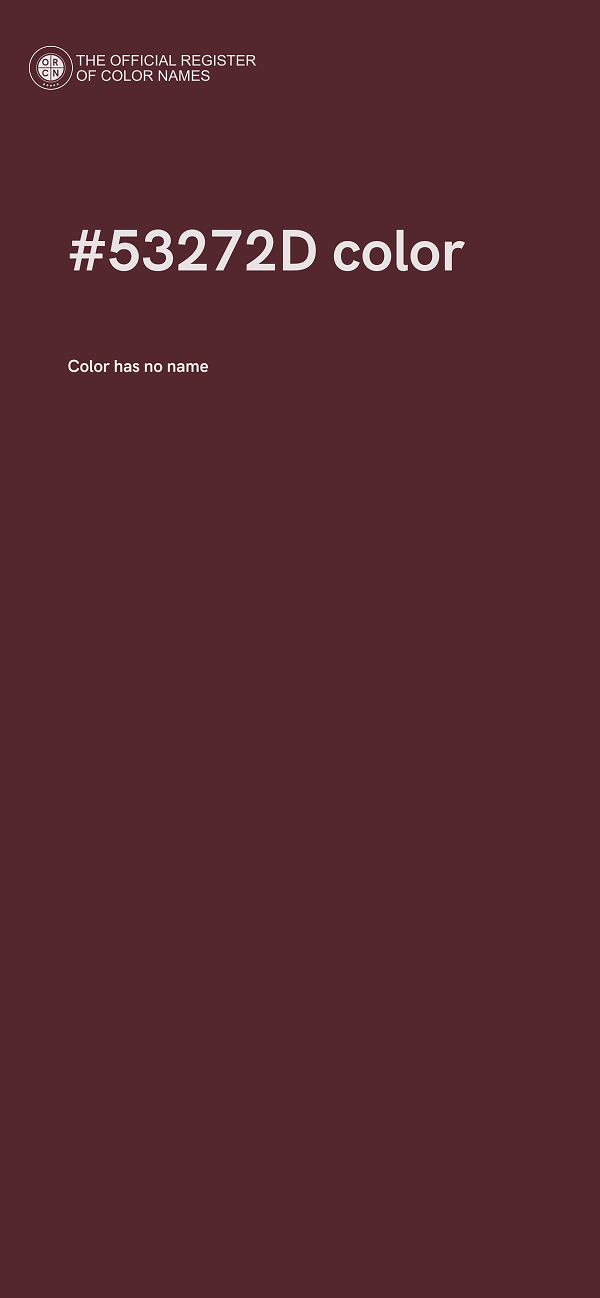 #53272D color image