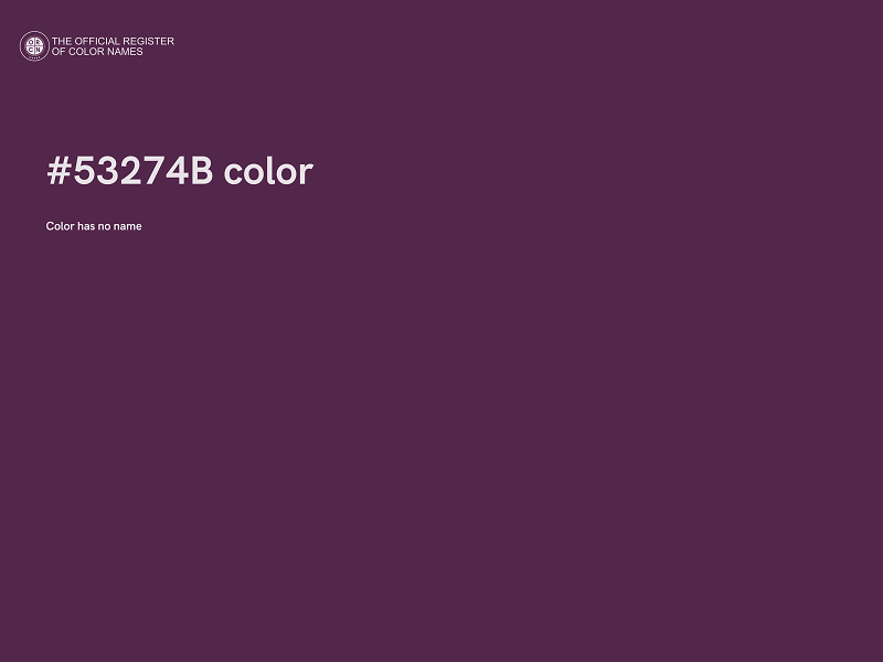 #53274B color image