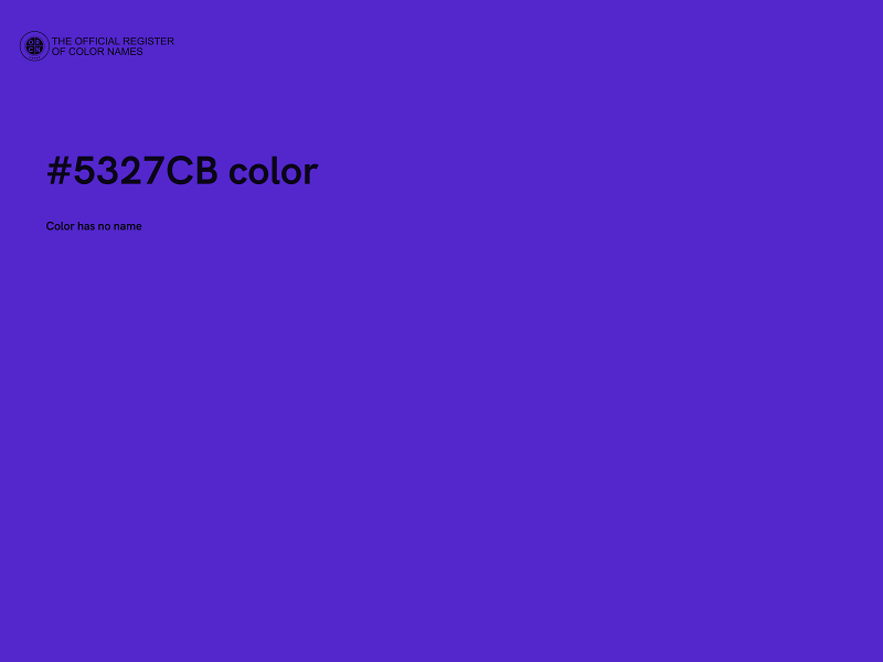 #5327CB color image