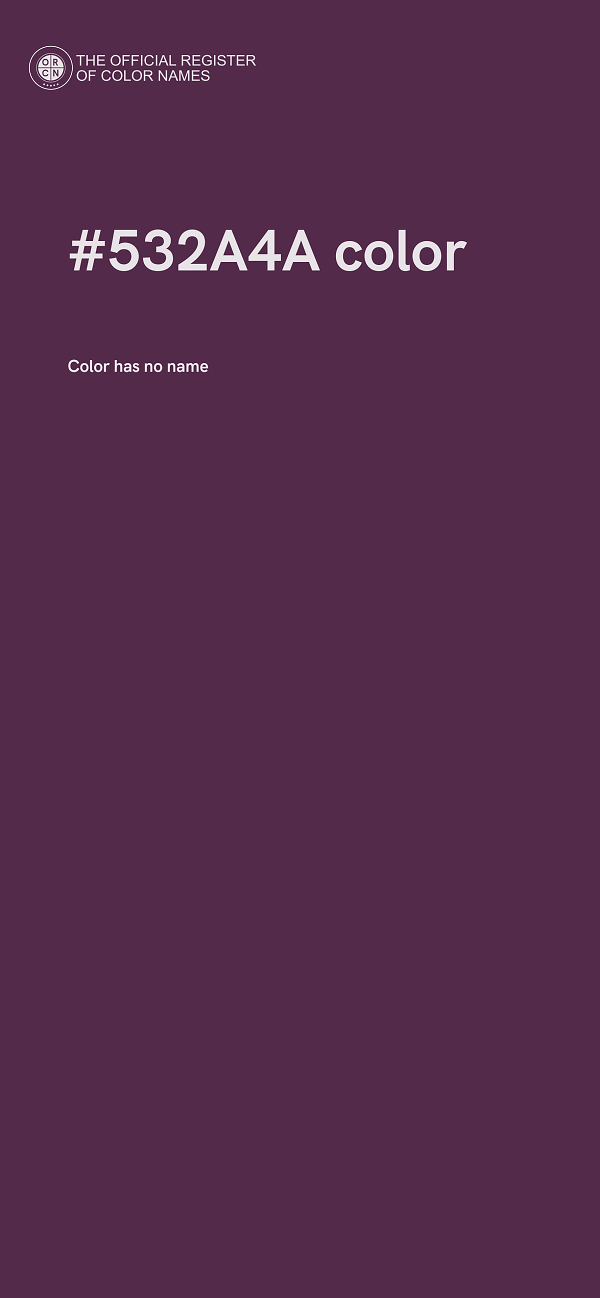 #532A4A color image