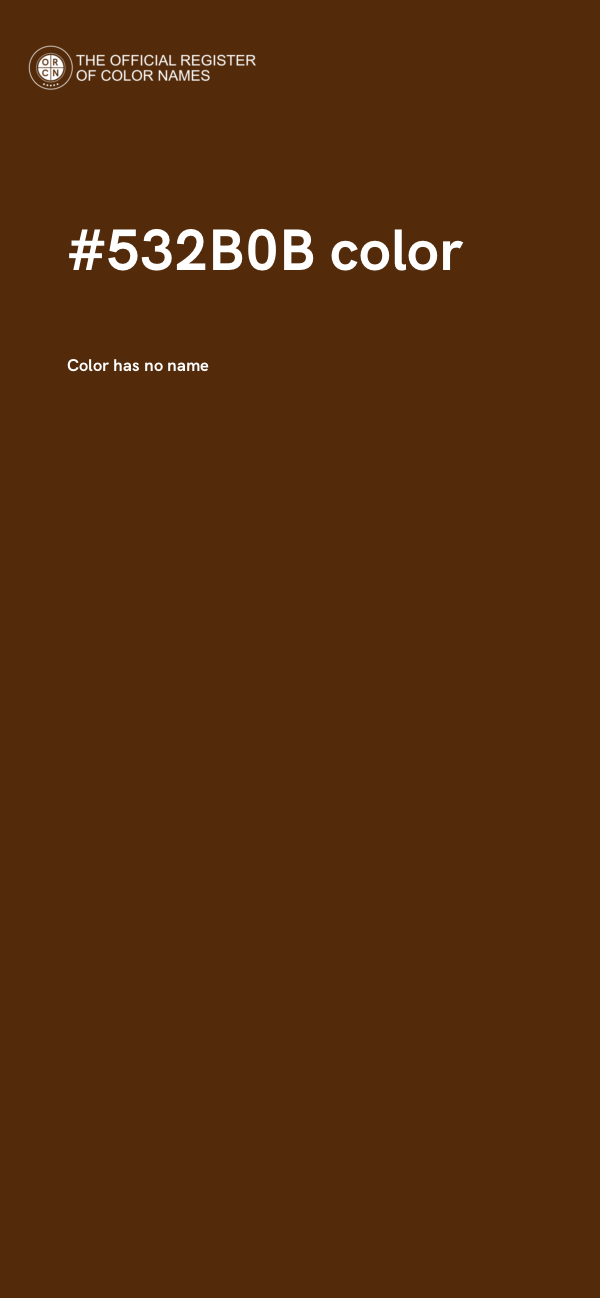 #532B0B color image