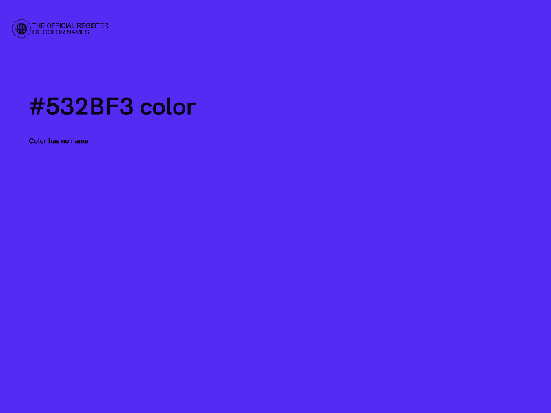 #532BF3 color image