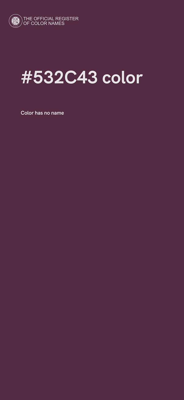 #532C43 color image