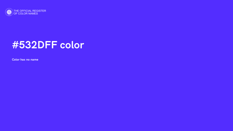 #532DFF color image