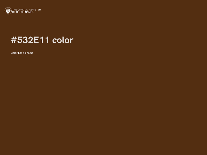 #532E11 color image