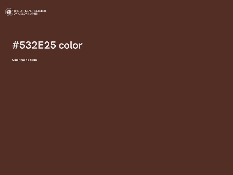 #532E25 color image