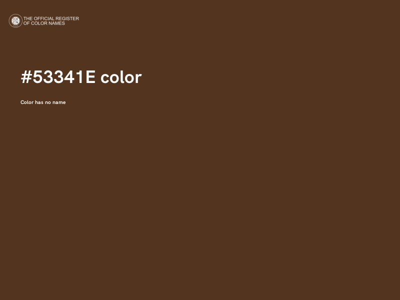 #53341E color image