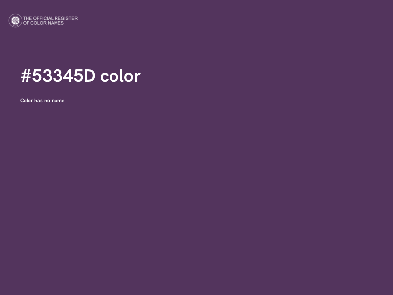 #53345D color image