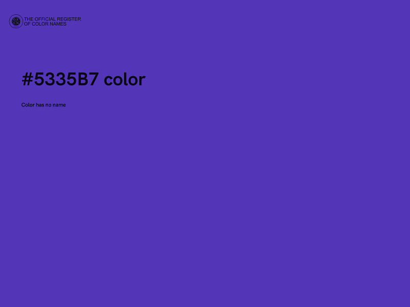 #5335B7 color image