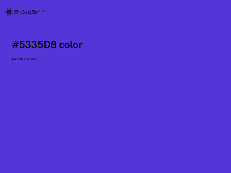 #5335D8 color image