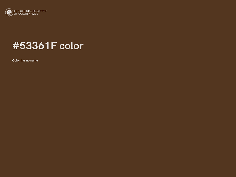 #53361F color image