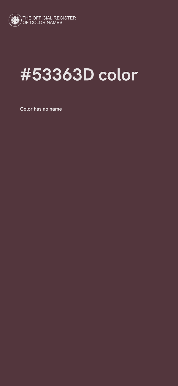 #53363D color image