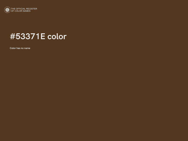 #53371E color image