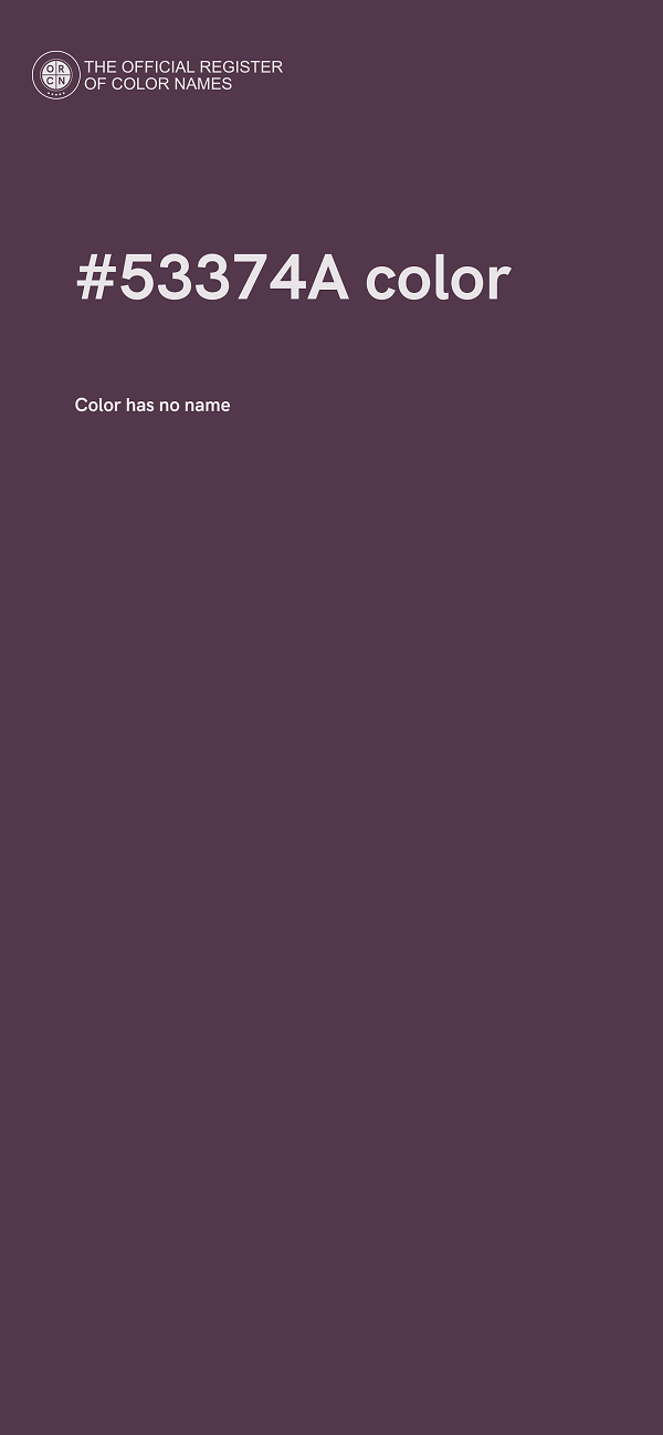 #53374A color image