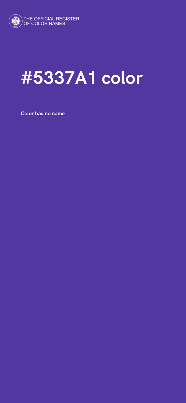 #5337A1 color image