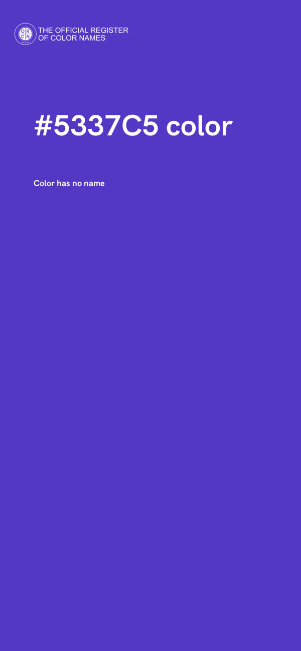 #5337C5 color image