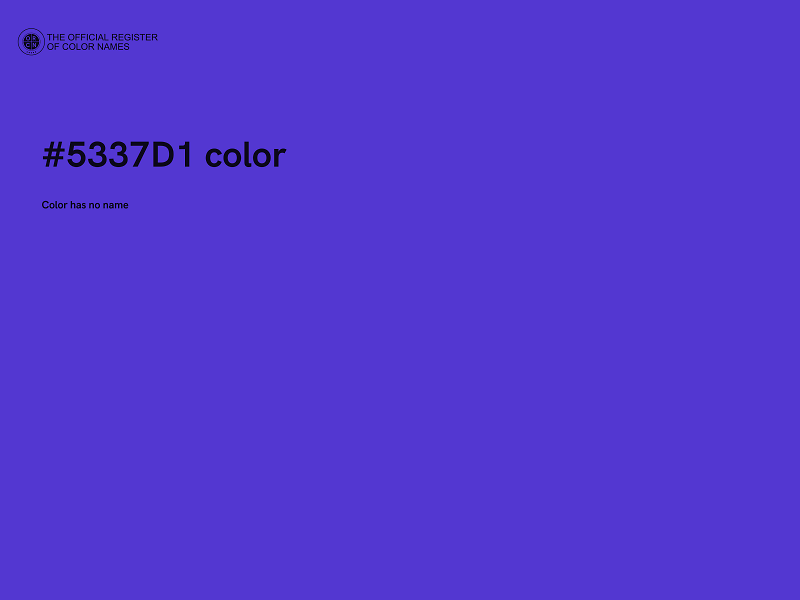 #5337D1 color image