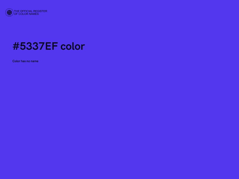 #5337EF color image
