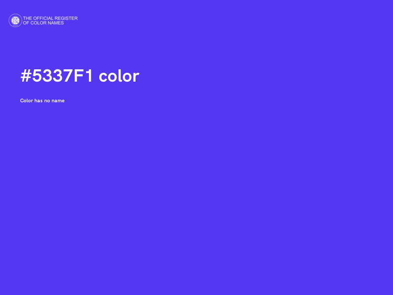 #5337F1 color image