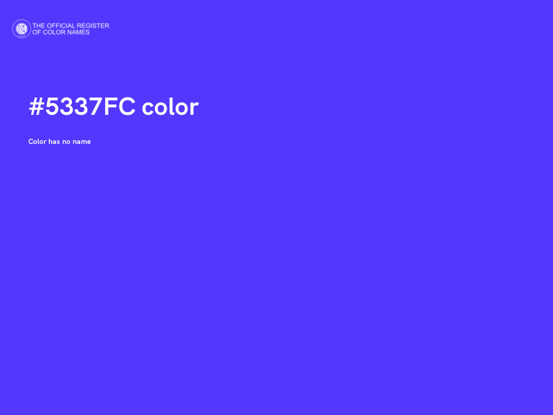 #5337FC color image