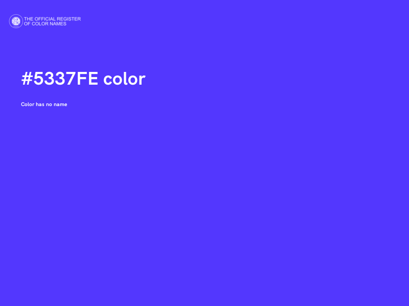 #5337FE color image