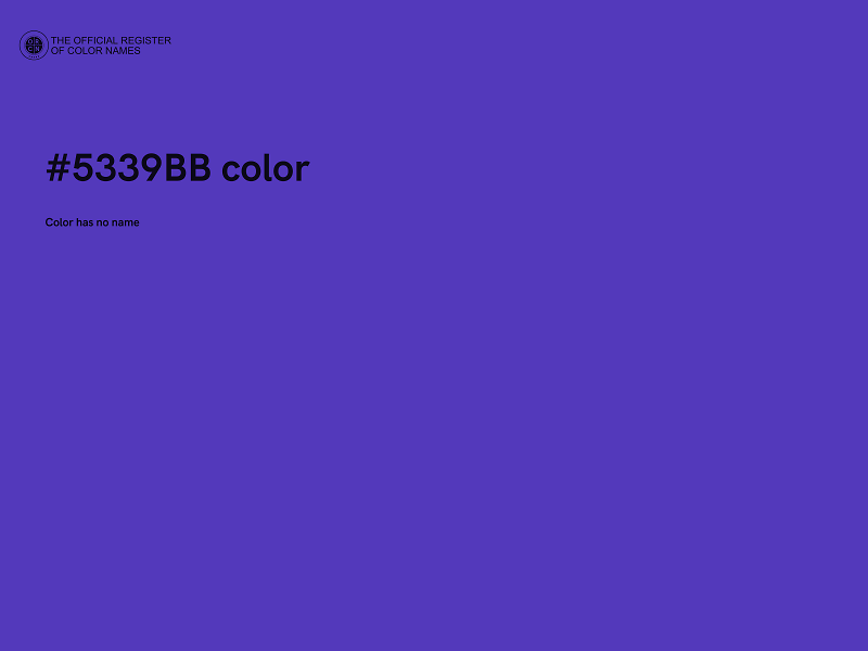 #5339BB color image