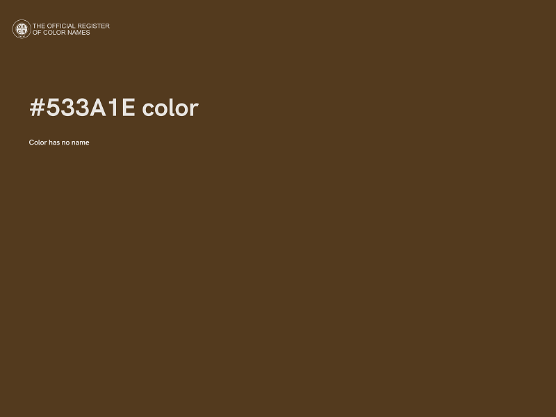 #533A1E color image