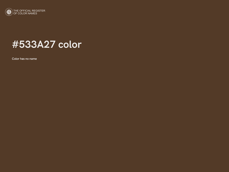 #533A27 color image